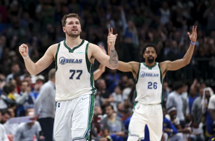 Luka Doncic, Spencer Dinwiddie, Dallas Mavericks